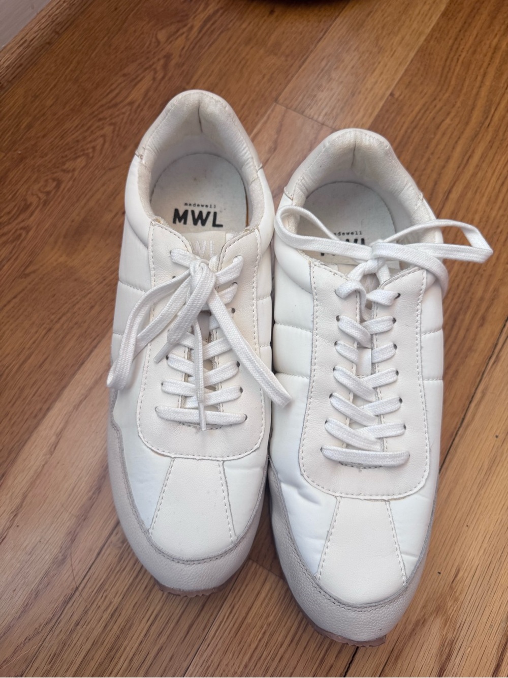 Madewell White Low-Top Leather Sneakers